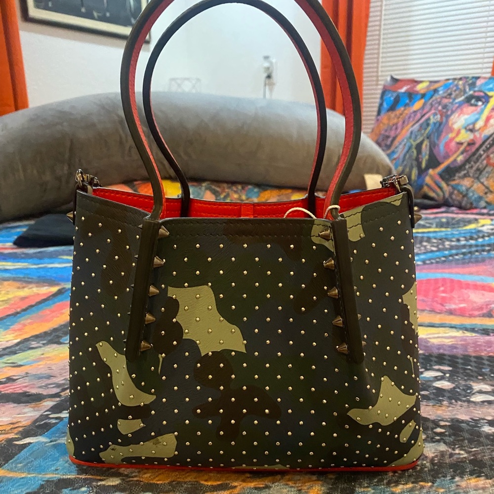 Christian Louboutin small (mini) spike camo crossbody